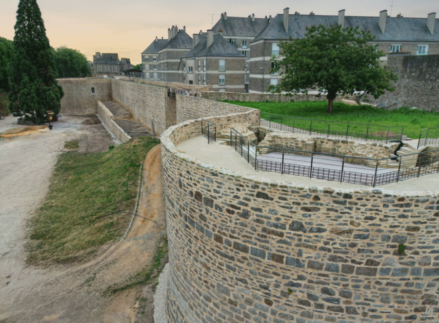 Ouverture du rempart nord de Dinan